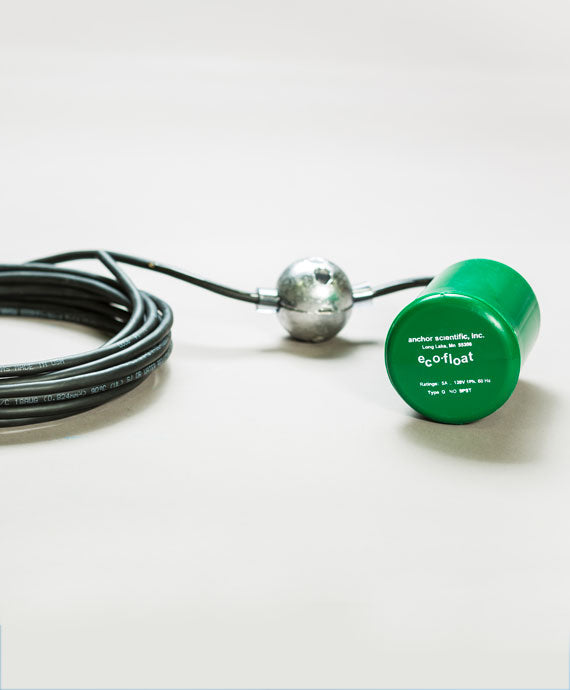 Anchor Scientific Eco-Float mercury-free level switch with external weight and cable